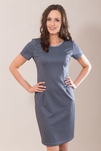 Sukienka Model SKA50A-475 3884 Blue/Kratka
