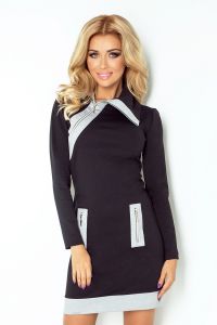 Sukienka Model 129-2 Justyna Black/Grey