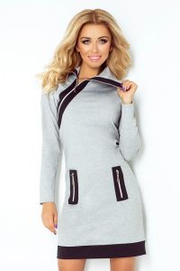 Sukienka Model 129-1 Justyna Grey/Black