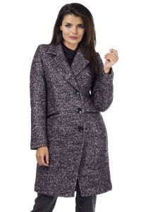 Płaszcz Damski Model PW102 B6 Black Melange