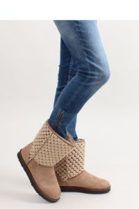 EMUSY DAMSKIE Z FILCOWĄ CHOLEWKĄ K1661505 BEŻOWY