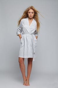 Szlafrok Damski Model Sowa Grey
