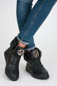 WYSOKIE TRAMPKI Z FUTERKIEM Czarny CNB2035-1B