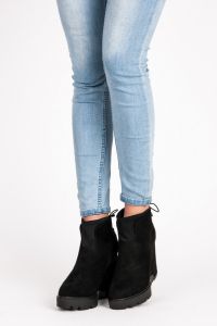 STYLOWE BUTY Z ZAMSZU Czarny CNB3033-1B