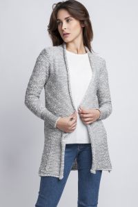 Sweter SWE075 Szary