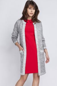 Sweter SWE063 Szary