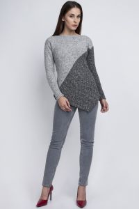 Sweter SWE053 Szary