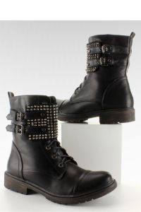 GLANY WORKERY Z ZAPINANĄ CHOLEWKĄ YD22338-2 CZARNY
