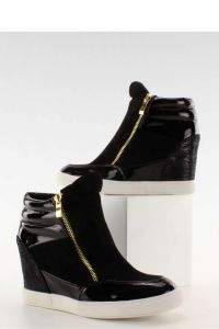 STYLOWE SNEAKERSY LAKIEROWANE R5060-1 CZARNY