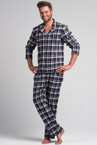 Piżama Męska Model SAM-PY 043 Navy/White