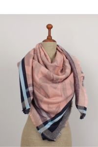 PIĘKNY SZAL W ROZMIARZE XXL SZ-ZAR-33 różowy