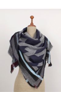 PIĘKNY SZAL W ROZMIARZE XXL SZ-ZAR-33  szary