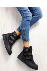 OCIEPLANE SNEAKERSY Z PASKAMI GF-BK-4 BLACK