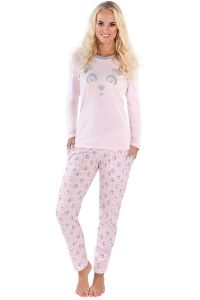 Pi?ama Damska Model Panda dł.r. dł.sp. Pink