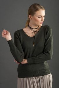 Sweter Damski Serek S05 Khaki