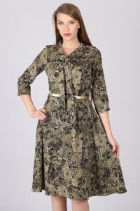 Sukienka dzienna 795 Black/Gold