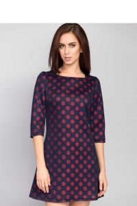 Dopasowana stylowa sukienka MM1057 Red