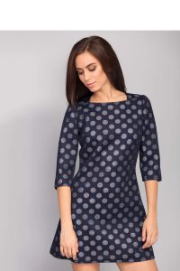 Dopasowana stylowa sukienka MM1057 Blue