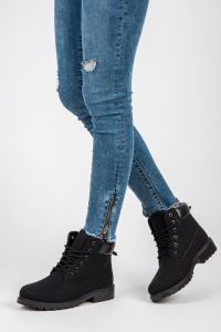 WYGODNE TRAPERKI DAMSKIE Czarny CNBE35B