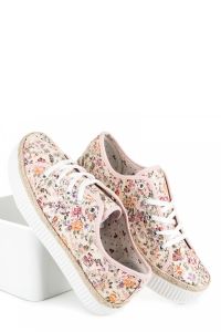 KORONKOWE ESPADRYLE W KWIATY  CNBK1720504RO