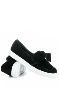 STYLOWE ZAMSZOWE TRAMPKI Czarny CNBMZ-34B