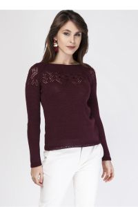 Sweter SWE109 Bordaux