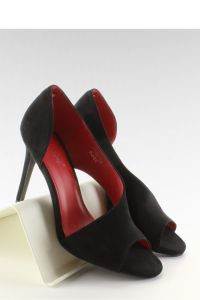 ASYMETRYCZNE SZPILKI OPEN TOE C70P BLACK