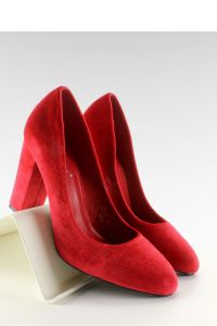 AKSAMITNE CZÓŁENKA SZEROKI SŁUPEK LE018 RED