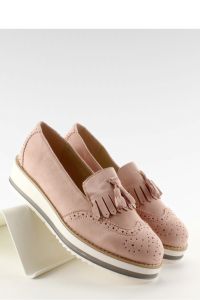 KLASYCZNE MOKASYNY NA WYSOKIEJ PODESZWIE 7149 PINK