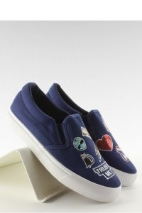 TRAMPKI SLIP-ON Z HAFTAMI NB102P DARK BLUE