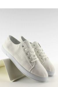 TRAMPKI DAMSKIE TKANINA B779 WHITE