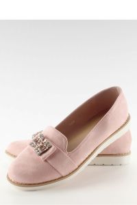 PASTELOWE ZAMSZOWE MOKASYNY T245 PINK