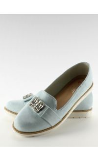 PASTELOWE ZAMSZOWE MOKASYNY T245 BLUE