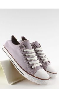 TRAMPKI DAMSKIE LICOWE WYKOŃCZENIE BL63 GREY