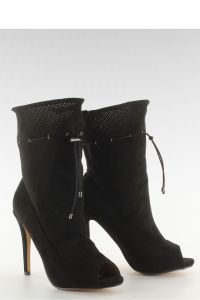 AŻUROWE BOTKI OPEN TOE SY15 BLACK