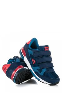 GRANATOWE BUTY NA RZEPY Niebieski CNB4594-5N