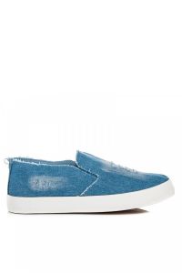 TRAMPKI DAMSKIE SLIP ON Niebieski CNB738L.BL