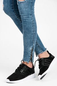ZAMSZOWE BUTY SPORTOWE Czarny CNB8186-1B