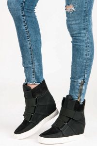CZARNE SNEAKERSY DAMSKIE Czarny CNBAF-8666B