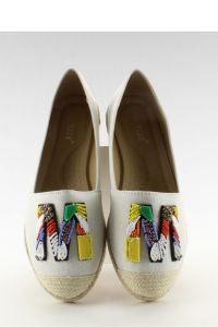 ESPADRYLE Z KOLOROWYMI KORALIKAMI H8-58 WHITE