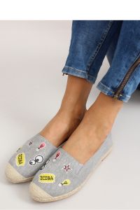 ESPADRYLE Z NASZYWKAMI JH21P GREY