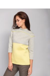 Sweter o prostym kroju MM2039 Yellow