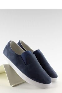 ZAMSZOWE SLIPONY Z GUMA BL91P NAVY