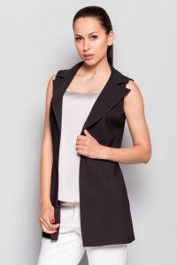Kamizelka o prostym kroju MM3012 Black