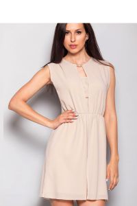 Suknia o prostym fasonie MM1023 Beige