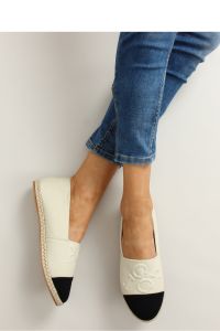 ESAPDRYLE Z TŁOCZONYMI LITERKAMI T267 BEIGE