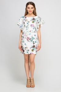 Sukienka Model SUK145 Kwiaty/White