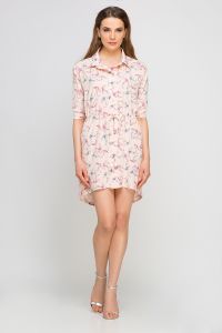 Sukienka Model SUK142 Jaskółki Pink