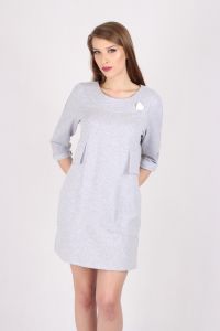 Sukienka dzienna model M 1022 grey