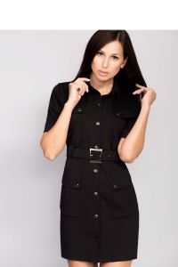 Krótka sukienka typu t-shirt MM1020 Black